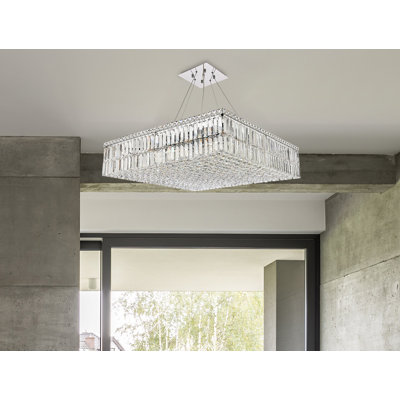 Cadre/lustre carré 12 lumières unique Bratton