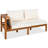 5 - Person Acacia Solid Wood Seating Group With Cushions, Outdoor Sectional Sofa Set-722761552-722761558