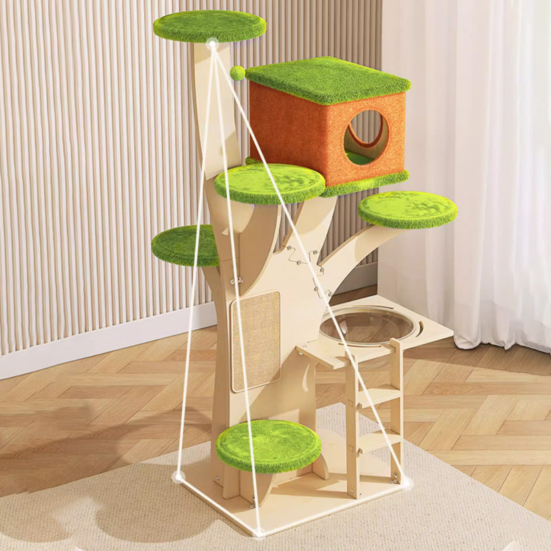 7 Tiers Cat Tree with Condons,Perch,Scratching Posts