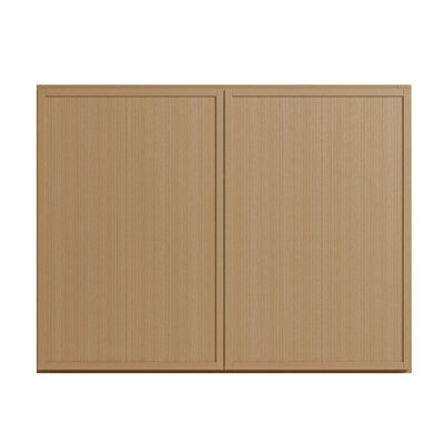 Modern White Oak Wall Cabinet, Plywood Construction & Soft-Close Hinges, Custom Kitchen Storage