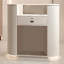 Modern Minimalist Curved Reception Desk with Transaction Counter
