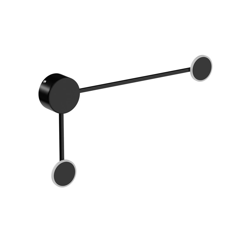 Plafonnier encastré noir mat à 1 lumière DEL Adwoah