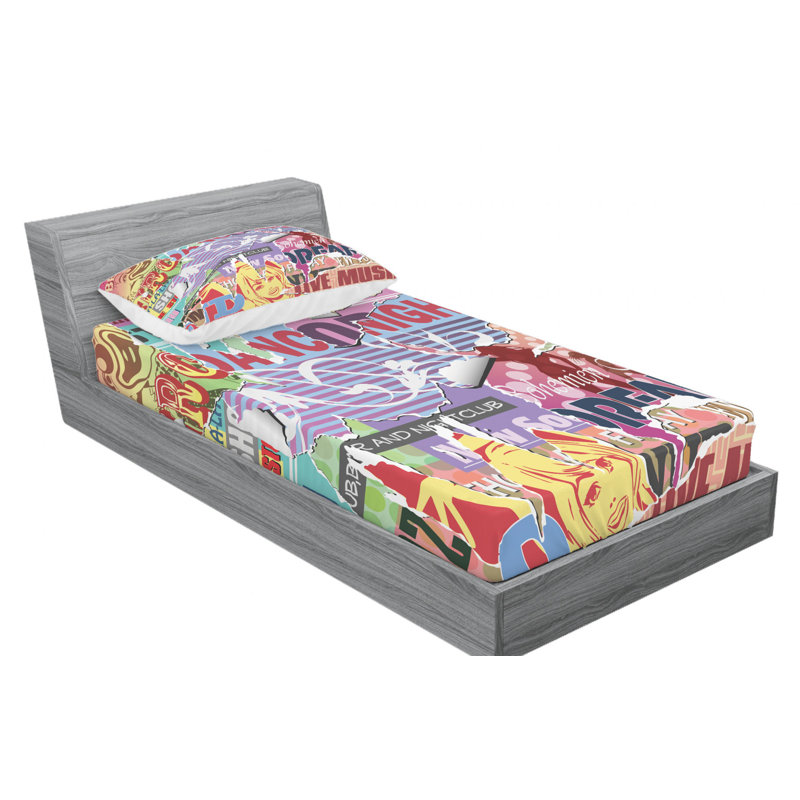 Microfiber Sheet Set, Twin XL Sheet Set with Fitted Sheet