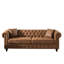 Tissu de 85,5 po avec 3 sièges, accoudoirs roulés, boutons et 2 coussins décoratifs - texture élégante, structure solide, coussins de siège confortables, structure douce et primaire
