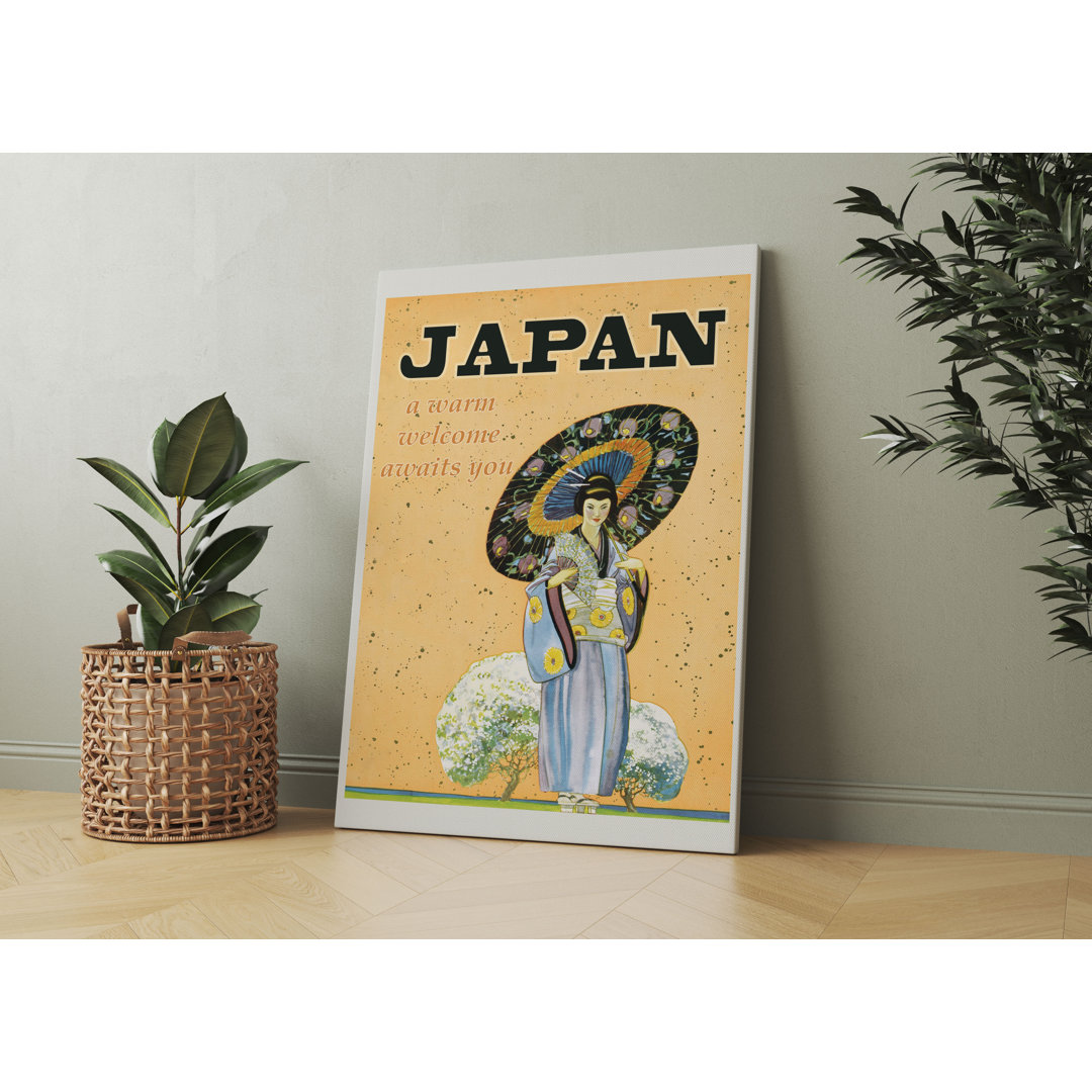 Vintage Poster  - Japan Geisha Als Leinwandbild Art_0752