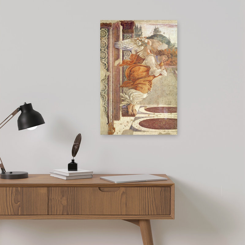The Annunciation, Detail Of The Angel, 1481 Contemporary Wall Art Print, 45.72cm H x 30.48cm W