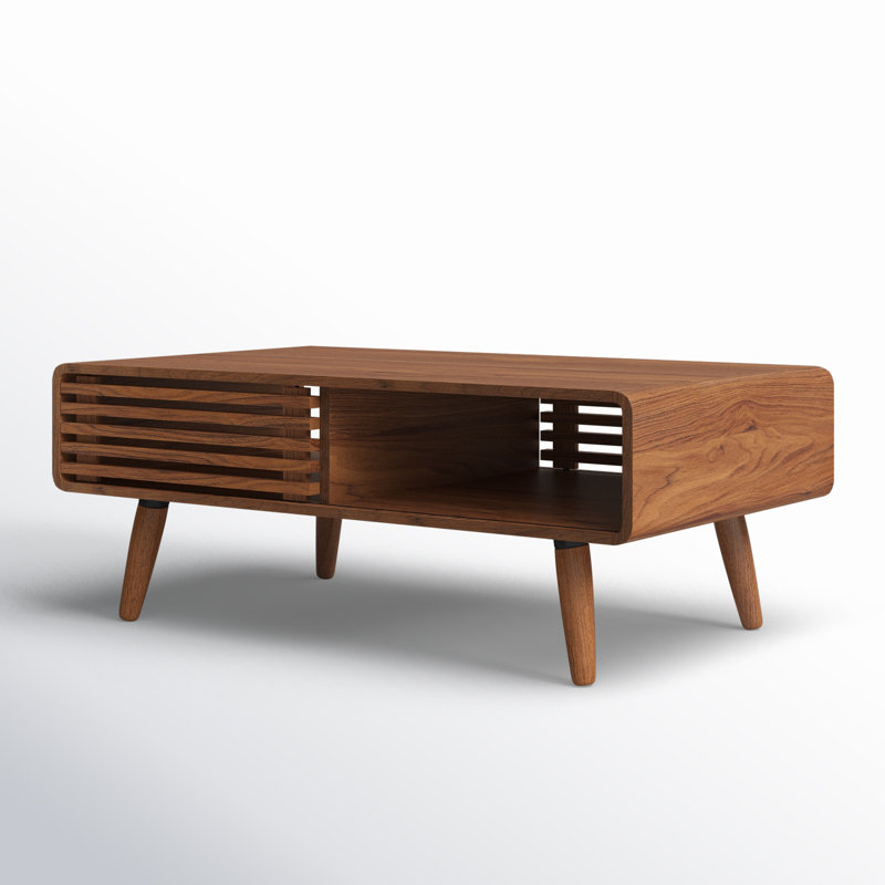 Bria 4 Legs Coffee Table with Storage | Mercury Row®