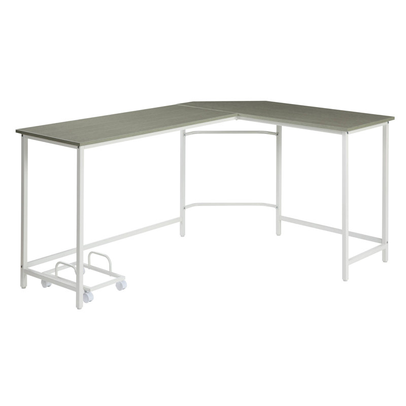 Bureau d'ordinateur en L