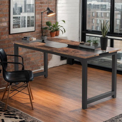 Computer Desk, Large Office Desk and Study Writing Table for Home Office
