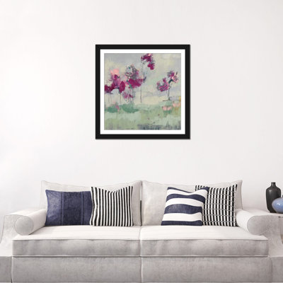 « fuchsia treeline i », reproduction sur toile