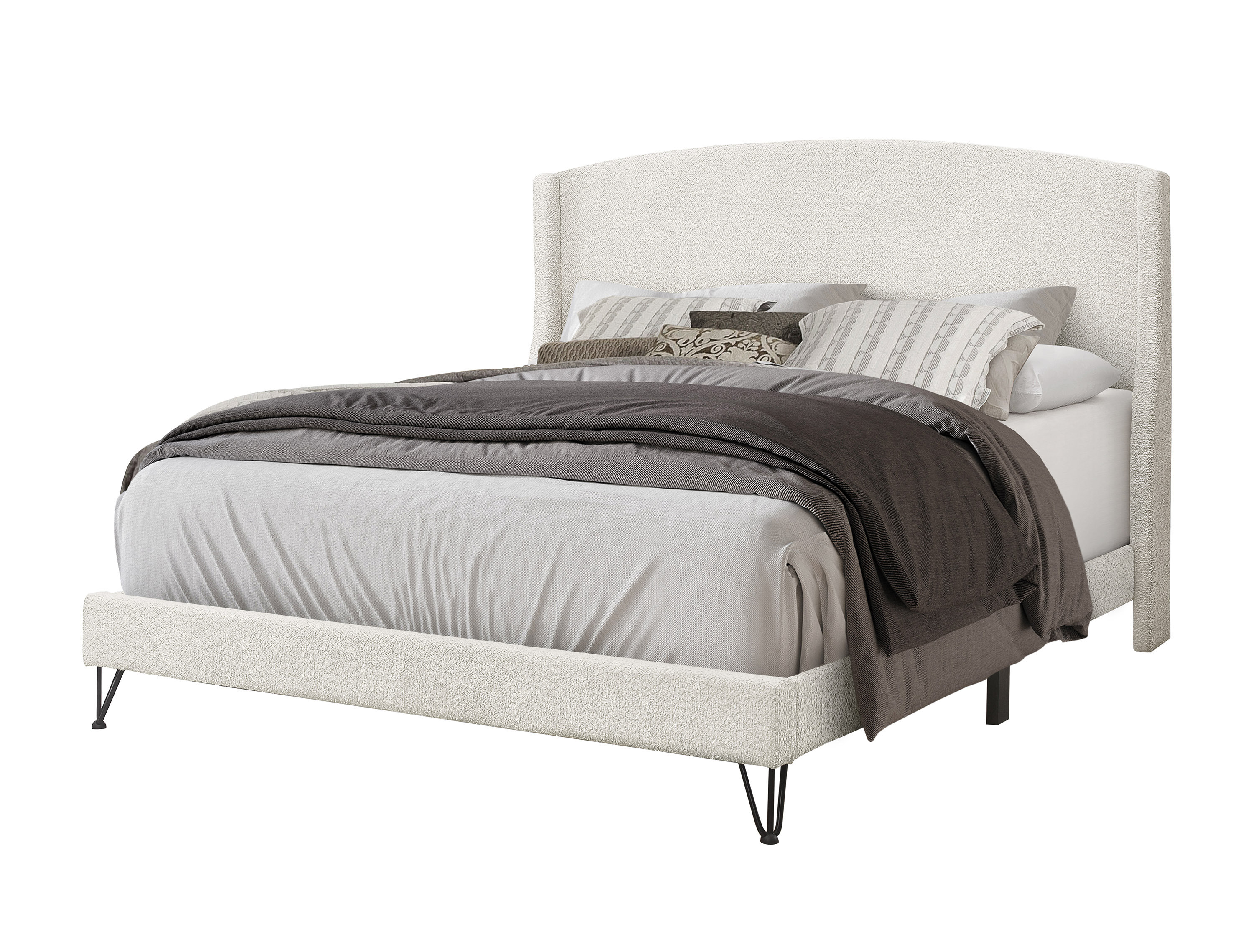 George Oliver Lanton Upholstered Wingback Bed & Reviews | Wayfair