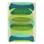Elliptic Wool Striped Area Rug in Blue/Ivory/Yellow-76019349