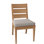 Algarve Teak Patio Dining Chair with Cushion (Set of 2)