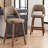 Mid-Century Modern Armless Upholstered Counter Stool-1757312362