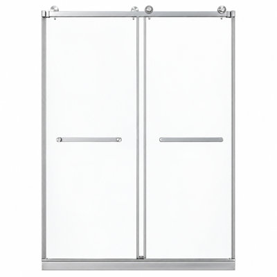 48'' W X 80'' H Double Sliding Frameless Shower Door