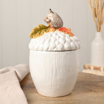  Storage Jar Hedgehog On An Acorn