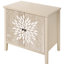 Armoire de rangement sculptée à 2 portes avec tablette réglable-1979828338