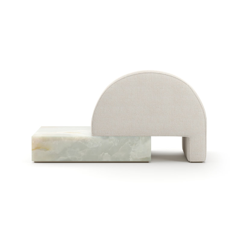 Caracole Linen Chaise Lounge