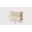 Table de chevet 2 tiroirs en bois de style moderne Delfano