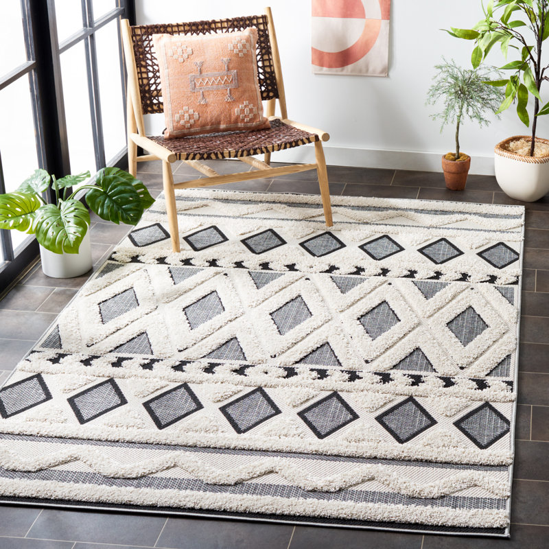 Tapis d'intérieur / extérieur Amruth Performance Southwestern, Rectangle 4 pi x 6 pi