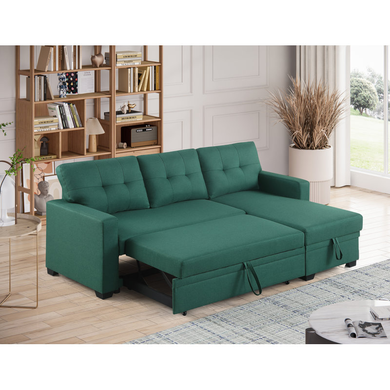 Canapé-lit modulaire convertible Modern, Vert