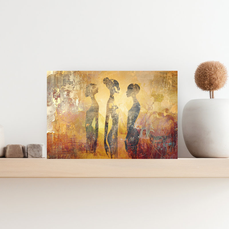 Art mural antique rustique antique, 12" H x 18" W