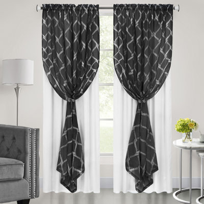 Molini Polyester Semi-Sheer Curtain Panel