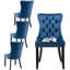 Chaises de salle à manger, chaise de salle à manger rembourrée haut de gamme avec anneau clouté-511006614-511006699-531111163