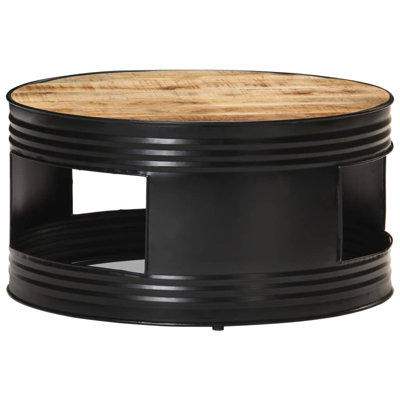 Erika Drum Coffee Table with Storage