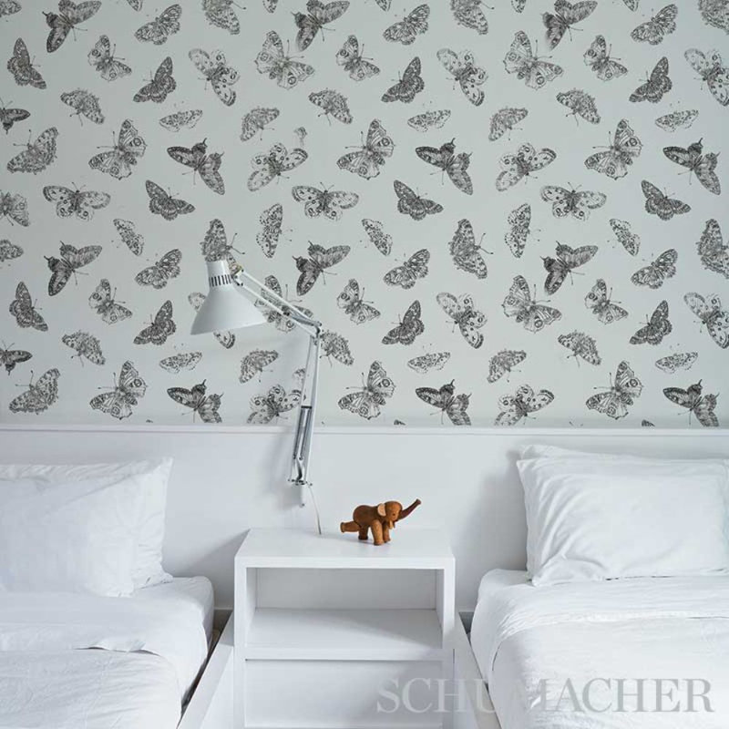 Burnell Butterfly Wallpaper, Ivory