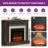 Symple Stuff 47" W Electric Fireplace 2 Drawer Remote Control Five Flame Brightness-522247041