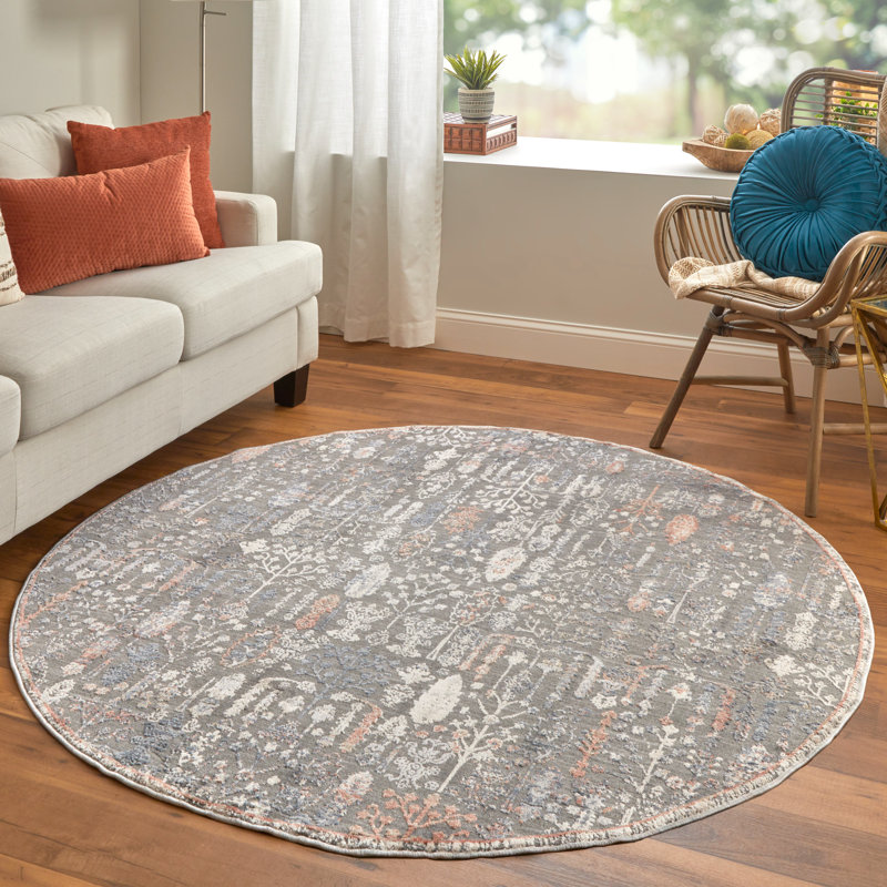 Lillie-Anna Oriental Indoor Rug, Round 5'6"