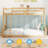 Twin Over Full Solid Wood Bunk Bed With Ladder & Full Guardrails, Natural Wood-984104584