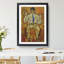 Portrait of a Seated Man by Egon Schiele - Framed Print-62759602-62759606
