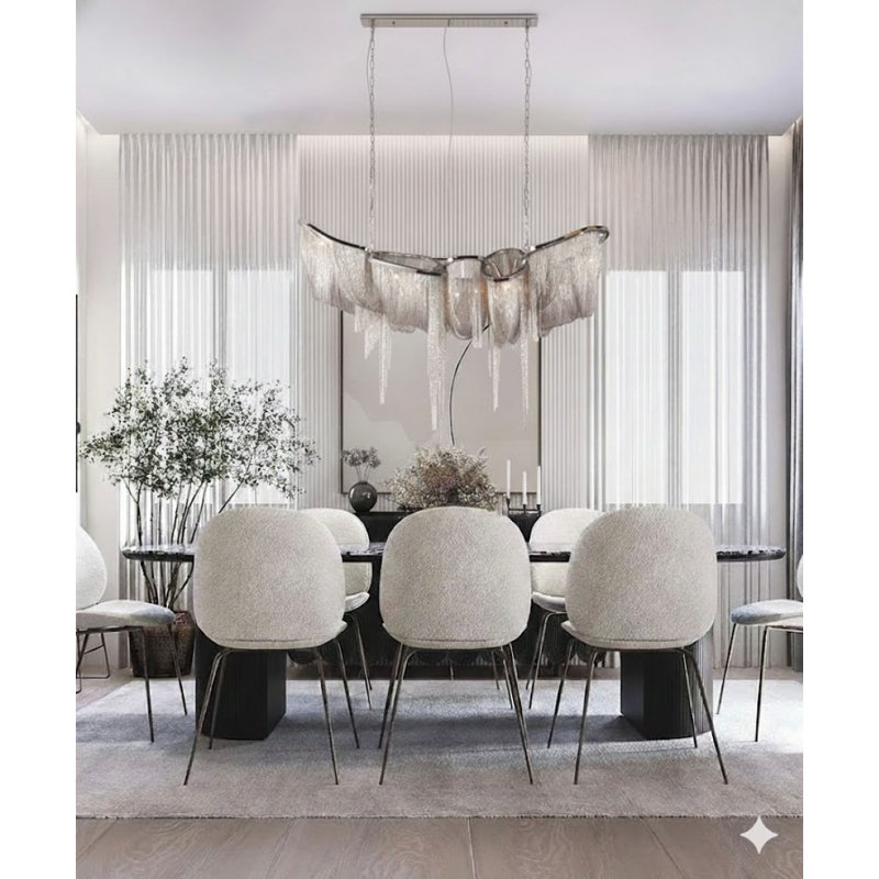 Lustre géométrique unique à 10 lumières Lizarraga