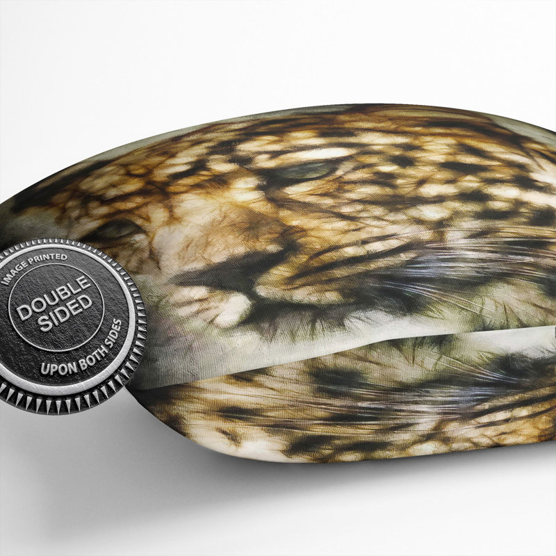Cheetah Vol.2 Painting Square Throw Cushion, 40cm H x 40cm W x 15cm D