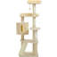 Tour pour chat avec poteau à griffer, tour d'escalade pour chat de 51 pouces avec cage à chat pour chats d'intérieur, chatons, arbre à chat avec planche à gratter, plateformes de jeu à plusieurs niveaux-141053183