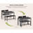 Tamajah 4-Person Dining Table Set with 2 Chairs and Storage Bench for Small Spaces-1164342133