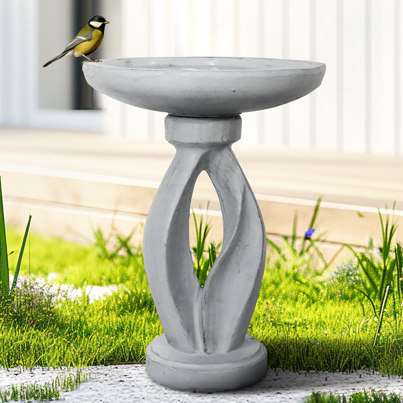 Bain d'oiseaux à piédestal Nadim
