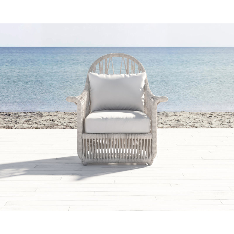 Dana Outdoor Lounge Chair, Canvas Skyline Sunbrella®