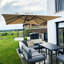 244cm Cantilever Parasol Outdoor Large Parasol Square Cantilever Yard Sun Parasol-1495891236