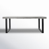 Clement Rectangular Concrete Outdoor Dining Table