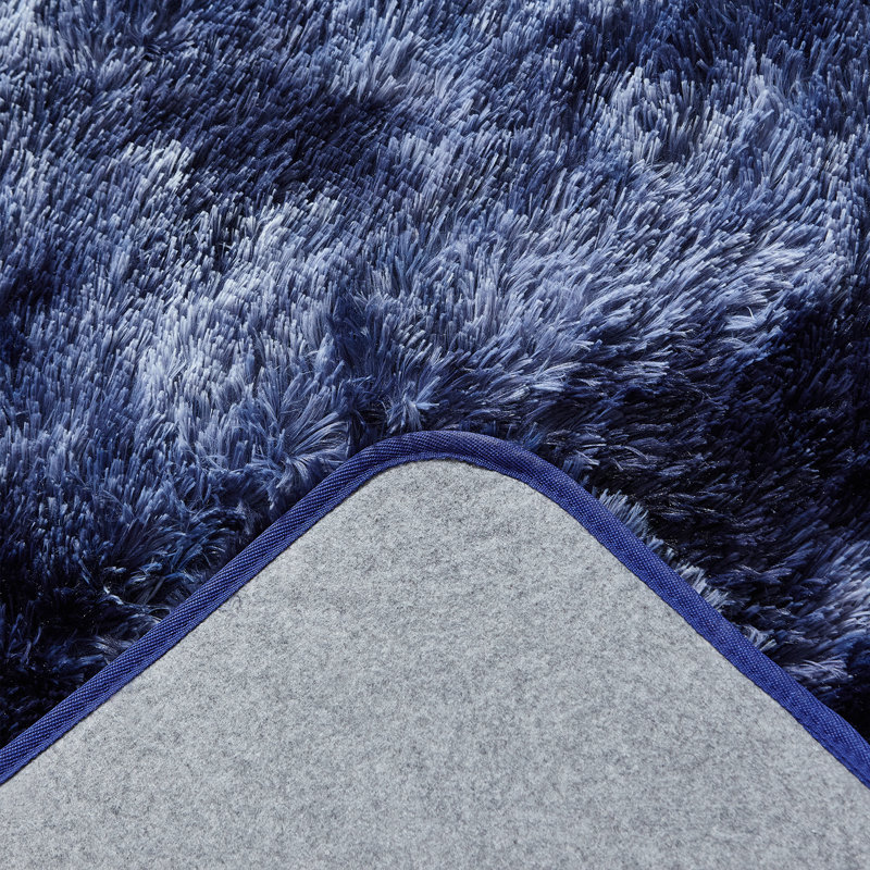 Tapis bleu marine Draizy, Rectangle 5 pi x 6 pi 11 po