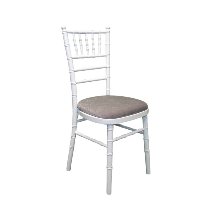 Arrington 43cm H Polyester Blend Upholstered Ladder Back Side Chair, Grey, White