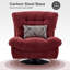 Fauteuil d'appoint rembourré en chenille Antionett-1795272566