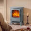 HOMCOM 24.5 cm W Grey Electric Stove
