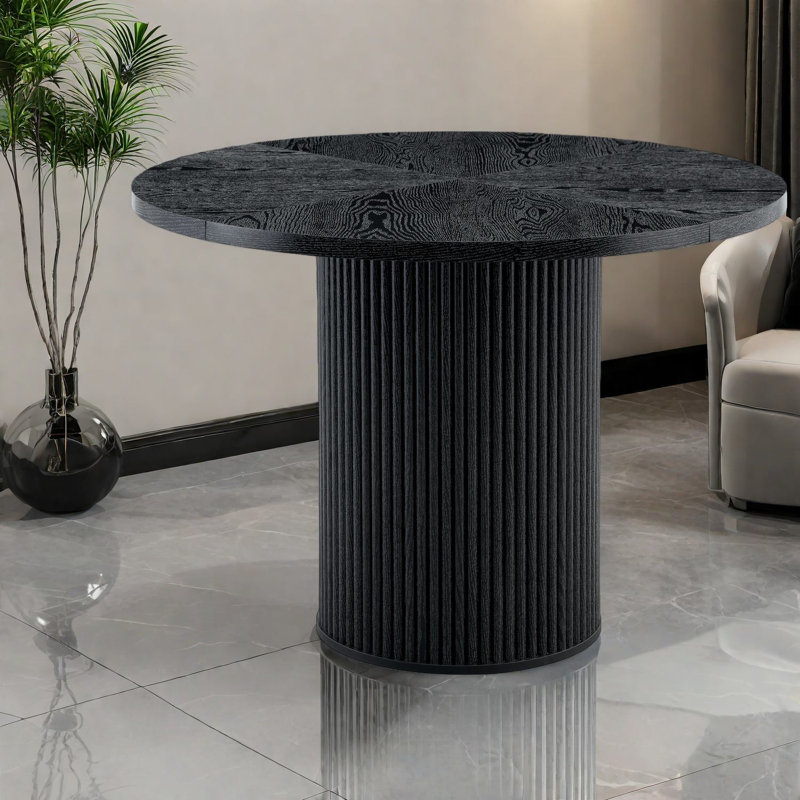 Table de salle à manger moderne avec rangement caché, surface en MDF, design élégant pour la maison