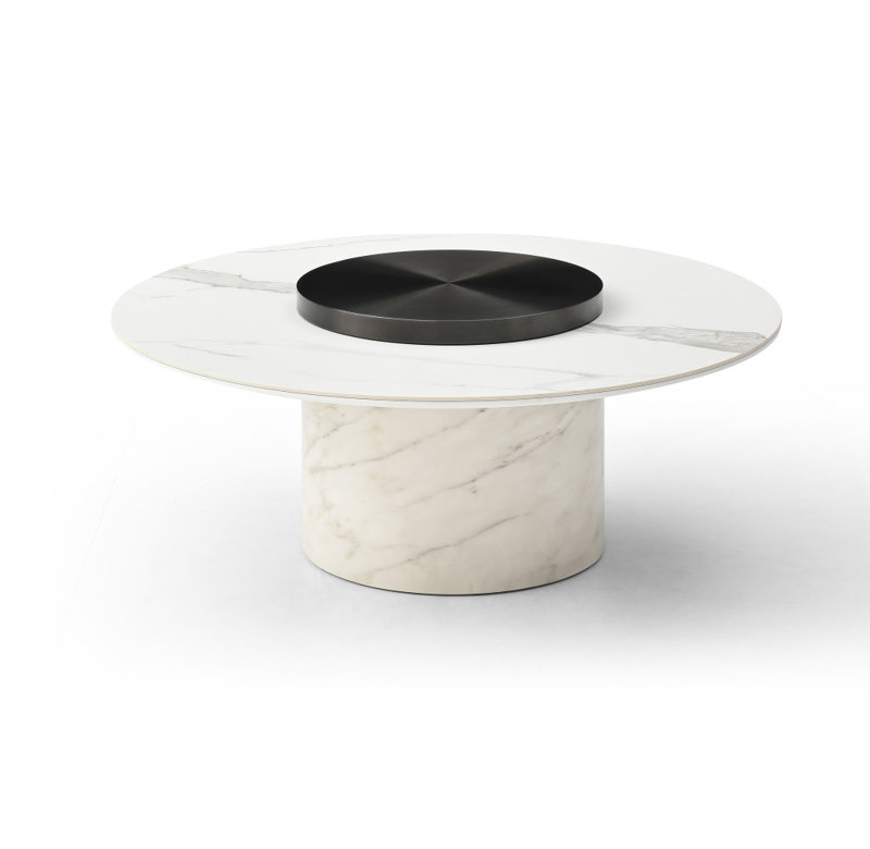 Table basse 39 po avec piédestal 39 po