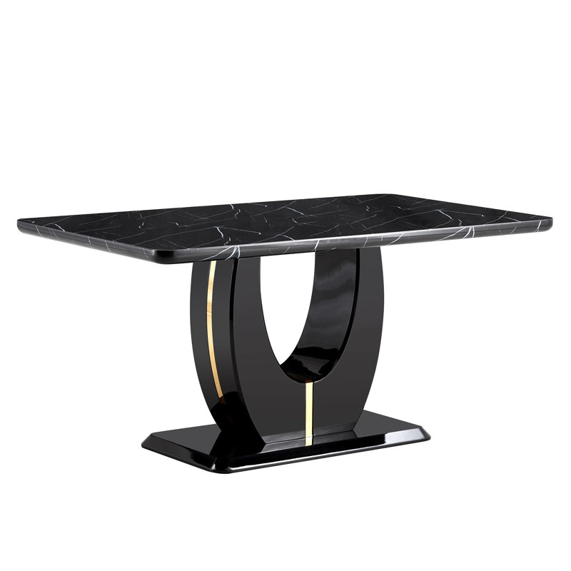 Black Marble Dining Table