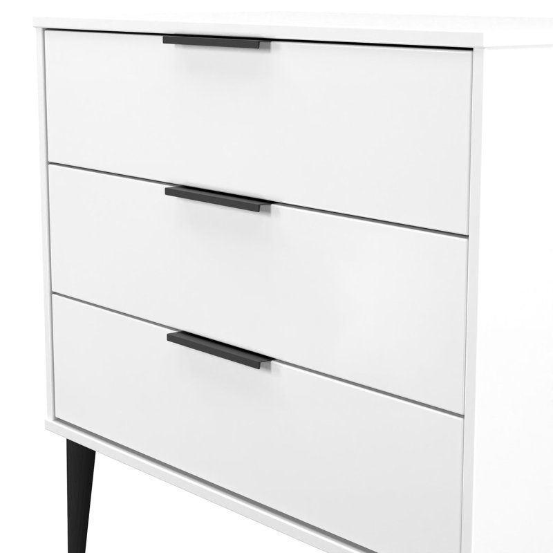 TULSA Piece Bedroom Set, White Ash